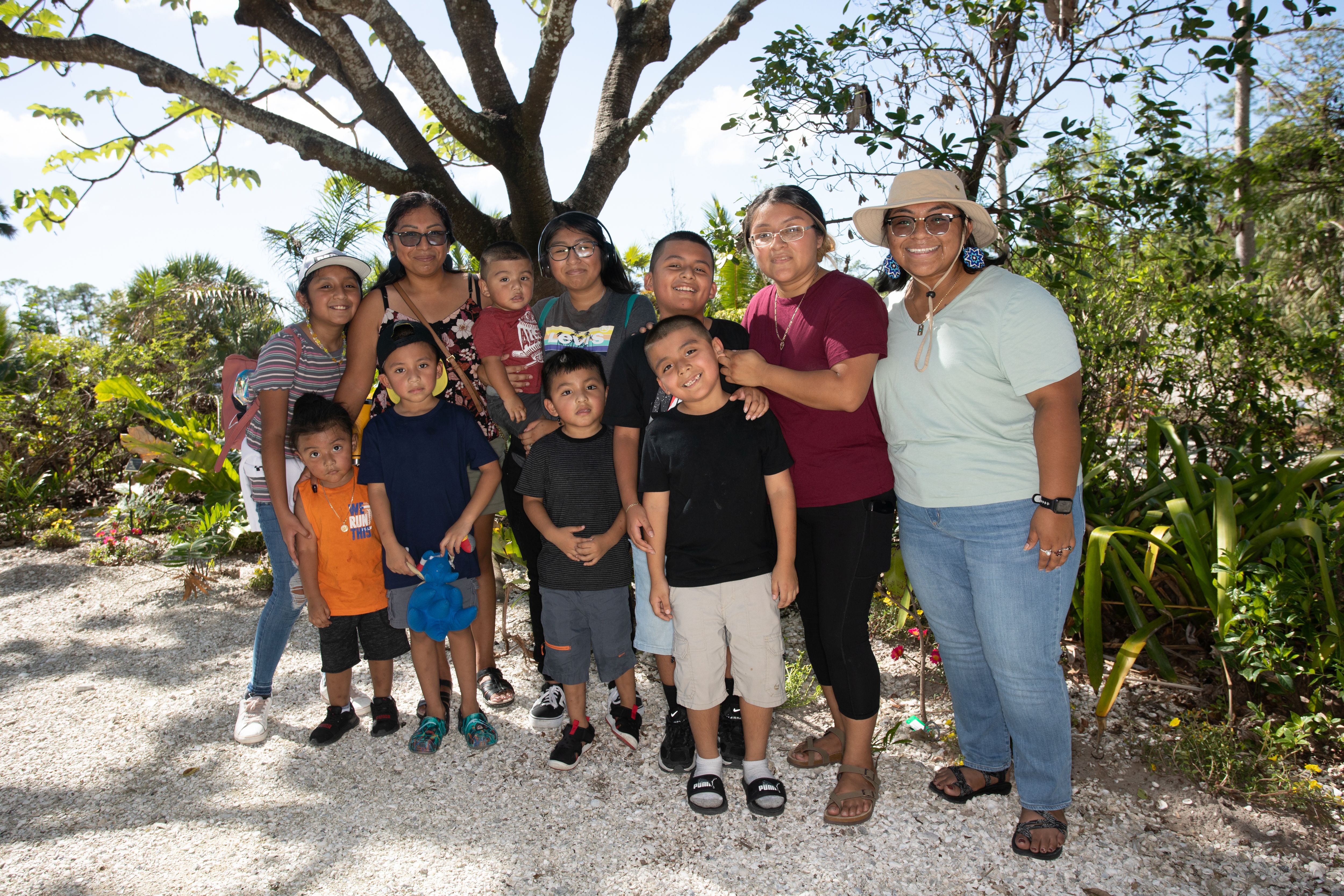 Family visit to Naples Botanical Garden Florida