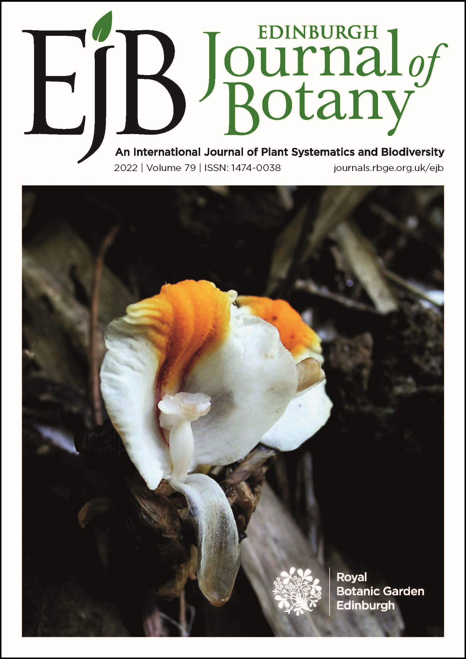 Front cover of the Edinburgh Journal Of Botany volume 79