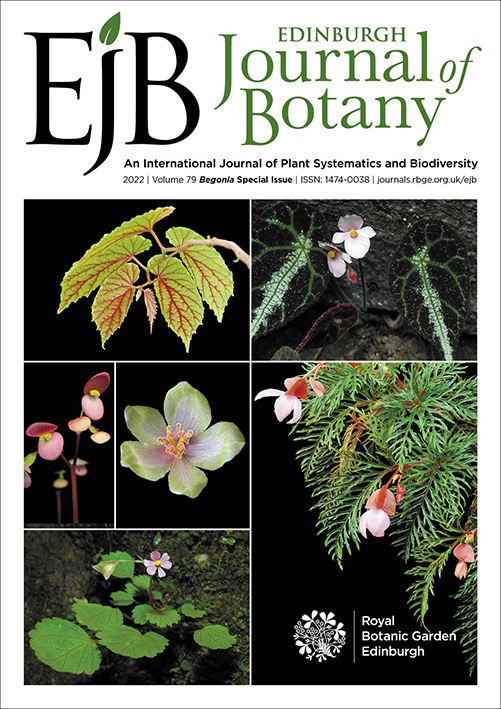 Front cover of Edinburgh Journal Begonia special issue