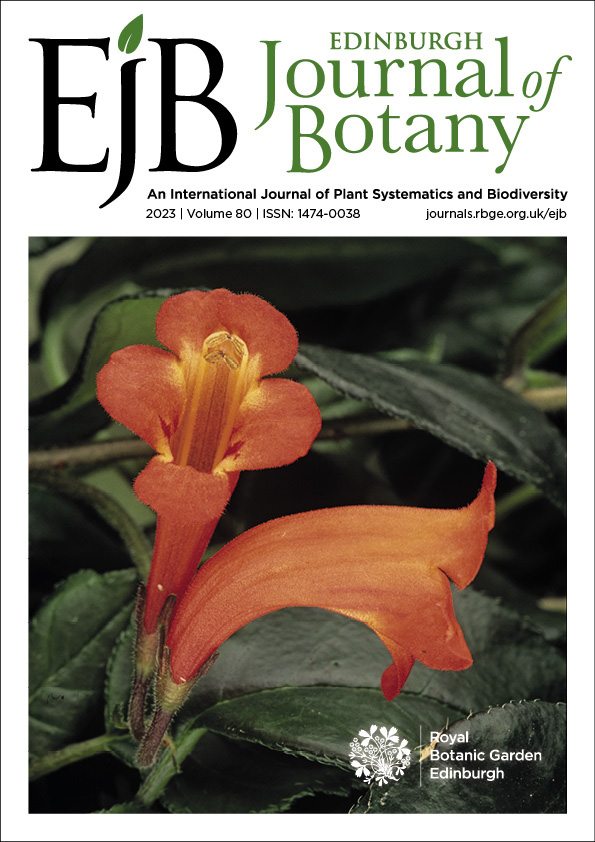 Front cover of Edinburgh Journal of Botany volume 80
